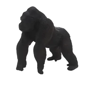 Realistico di alta qualità solido PVC plastica animale figura giocattoli realistico eco-friendly leone elefante giraffa Zebra orso Gorilla