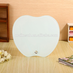 BL-39 20*20*0.5Cm Chất Lượng Cao Apple Shape Trống Thăng Hoa Thủy Tinh Khung Hình Cho Nhà Quà Tặng Cho Ngày <span class=keywords><strong>Valentine</strong></span> - Product Image 3