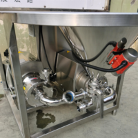 Mélangeur de liquide et de poudre personnalisable OEM avec trémie pour le lait et la vitamine Carbomer Machine de catégorie de pompe de traitement