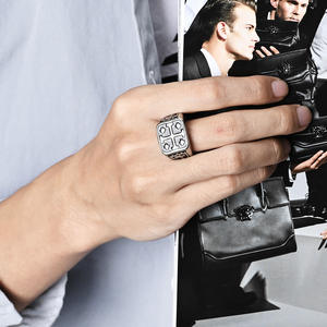 Hip Hop Jerusalem Cross <b>Titanium</b> Steel <b>Ring</b> For <b>Men</b> Silver Gold Black Color Fashion Jewelry Gift - Product Image 2