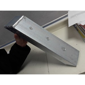 Parachoques Metálico Mediano VTMU.Z, Carcasa de Acero Galvanizado en Caliente, Amortiguadores de Goma SBR, W120xH450xD100mm - Product Image 5