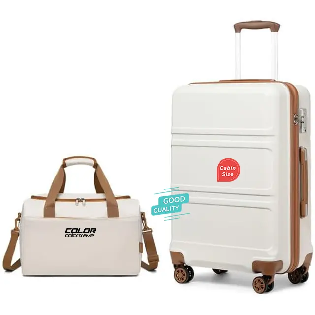 Ensemble de valises du fabricant de bagages, Trolley à coque rigide en ABS avec serrure TSA, sacs à bagages de voyage