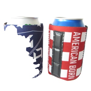 Custom Logo Neoprene 12oz Can Cooler Thermal Insulation Kola <b>Bottle</b> Sleeve Foldable Kuzzies for Cans Holder Magnetic Can Koozy - Product Image 3