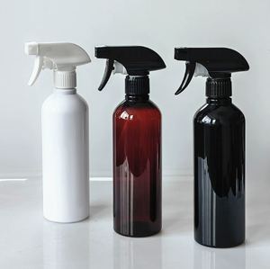 Hot Selling <b>Empty</b> PET Trigger <b>Spray</b> <b>Bottle</b> Matte Black Amber Clear White Plastic <b>Bottle</b> With Black White Nozzle For Cosmetic Cle - Product Image 2