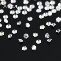 Provence Gems 0.8Mm-2.9Mm Bulat Moissanite Putih EF Melee D Warna Termurah Harga Grosir Per Karat