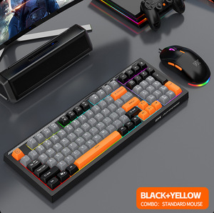 Teclado Luminoso para Juegos, Ratón RGB con Cable, Personalización de Juegos, Bloqueo de 3 Colores, Juego de Teclado y Ratón para Juegos - Product Image 4