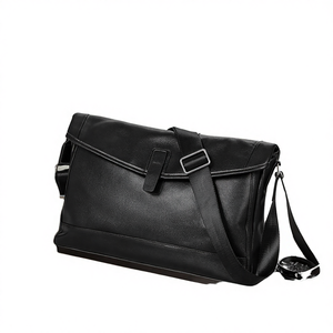 Large Capacity Lightweight Men's Vintage Cowhide Leather Crossbody <b>Bag</b> Fashionable All Seasons Messenger <b>Bags</b> - Product Image 4