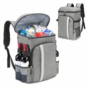 Promotional Collapsible Eco Friendly Personalized Polyester, <b>Foldable</b> Beach Beer Can Thermal Lunch Cooler Bags - Product Image 6