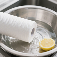 Toallas de Papel de Cocina Desechables de Alta Calidad, Hechas de Pulpa de Bambú Nanbo, con Gran Absorción de Aceite, para Cocinar