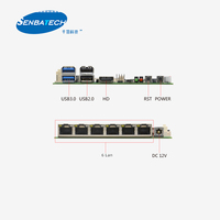 Carte mère industrielle Nano ITX sans ventilateur 6 Lan 5205U pour la vision industrielle et l'automatisation