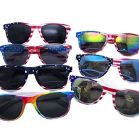 Lunettes de soleil décoratives amusantes en forme d'étoile pour le Jour de l'Indépendance des États-Unis, pour hommes et femmes, lunettes de soleil haut de gamme pour les fêtes