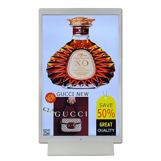 Desktop 10.1Inch Lcd Advertising Display Signage Digital Price Tag Poster L Shape Display Android Tablet Advertising Display