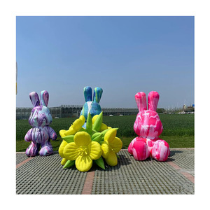Portable Party Event Decor Air Sealed <strong>Inflatable</strong> Teddy <strong>Bear</strong> Transparent Neon Pink <strong>Inflatable</strong> Giant <strong>Gummy</strong> <strong>Bear</strong> - Product Image 1