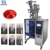 4-zijdige verzegelde zakjes-jamverpakkingsmachine transportband anti-druppel fruitpasta thuis cafe bakkerij wafel topping mechanisme