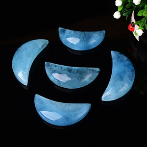 Nuovo Prodotto acquamarina luna con bling druzy pietra di cristallo Intagliato come contenitore di regalo per la guarigione - Product Image 6