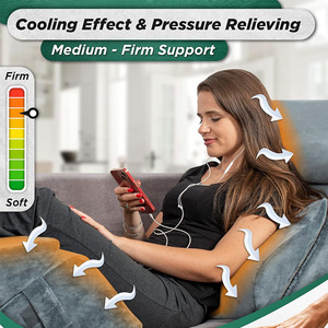 Adjustable U Shape Support Pillow 125x72x17cm <b>For</b> Pregnant Women And Elderly Semi Reclining Position <b>Cushion</b> With Polyester - Product Image 4