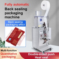 Machine de Pesage, Conditionnement et Remplissage Automatique Multifonction à Bas Prix pour Sachets de Poudre, Épices, Granulés, Céréales Alimentaires, Scellage Arrière 3 Côtés