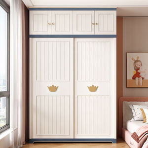 Maßgefertigter Zweitüriger Kinderkleiderschrank mit Schubladen aus Holz, Schlafzimmermöbel für Kinder fürs Babyzimmer - Product Image 5