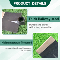 Tête de houe agricole robuste en acier forgé monobloc et trempé pour le désherbage et le creusement – Outil de jardinage et de ferme