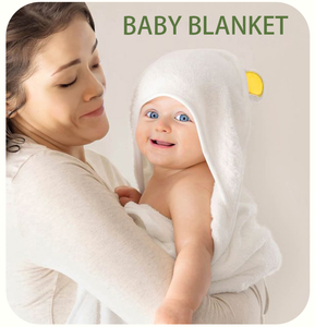 Cotton Bear Hooded <b>Towel</b> For Kids Wearable Beach <b>Wrap</b> Rectangle Shape Machine Washable Outdoor Use Child Size - Product Image 2