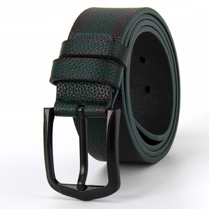 Cinturón de Cuero PU para Hombre con Hebilla de Pin de Colores Mezclados del Fabricante 2026, Hebilla Personalizada para Jeans - Product Image 5