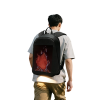 Sac à dos LED avec écran programmable, sac à dos pour ordinateur portable avec écran contrôlable par application, sac à dos LED étanche pas cher
