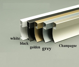 Nhà Máy Giá 6.5cm Hợp kim nhôm ván chân tường sàn <span class=keywords><strong>LED</strong></span> Ốp Chân tường Board trang trí tường Ốp chân tường phụ kiện với ánh sáng <span class=keywords><strong>LED</strong></span> - Product Image 2