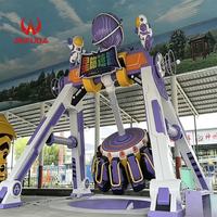 Manège Mini Pendule Thème Étoile Personnalisé, Décoration Astronaute, Équipement de Balançoire à Sensations Fortes pour Parc d'Attractions