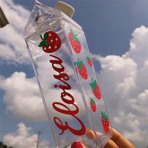 Botella de Bebidas de Plástico de 500 ml a Prueba de Fugas con Tapa de Empuje y Pajita para Fiestas - Apta para Lavavajillas - Product Image 4