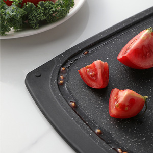 Ensemble de planches à découper en plastique à motif marbré, 3 pièces, antidérapantes, épaisses, rectangulaires, pour la cuisine domestique - Product Image 1