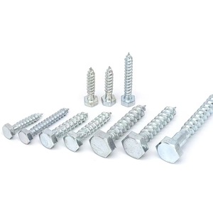 DIN 18182-2 nero metallizzato vite di legno in acciaio al carbonio testa quadrata filo Tork con zinco placcato finitura per l'esportazione - Product Image 2