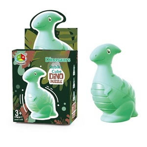 Cubo Mágico de Dinosaurio T-<span class=keywords><strong>Rex</strong></span> |   Rompecabezas Transformable 3x3 y 2x2 para Niños Preescolares |   Juego de aprendizaje temprano con temática animal - Product Image 5