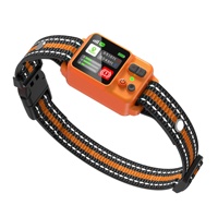 Collier de dressage anti-aboiement électrique pour chien avec GPS double fréquence, étanche, pour chiens de grande, moyenne et petite taille