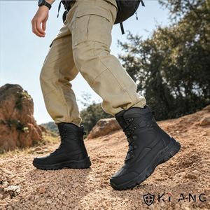 Botas Tácticas para Hombre Directo de Fábrica, Botas de Senderismo para Exteriores con Suelas Gruesas, Botas Tácticas Impermeables para Hombre - Product Image 1