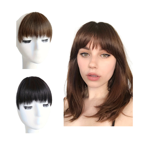 All'ingrosso naturale fronte frangia frangia capelli invisibile capelli umani Clip in <span class=keywords><strong>Extension</strong></span> per capelli Bang per le donne - Product Image 6