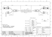 Cordon de raccordement réseau LAN RJ45 personnalisé Ethernet, spirale bouclée Cat5e, Extension de puissance, baril, prise Jack, séparateur, câble à ressort enroulé