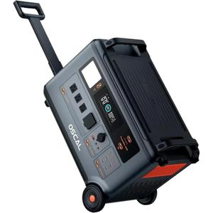 สถานีไฟฟ้าพกพา Os Cal 3600 3000W ความจุ 3600Wh คลื่นไซน์บริสุทธิ์ แบตเตอรี่ลิเธียมไอออน ใช้กับรถยนต์ได้ พร้อมไฟฉาย 87319 - Product Image 4