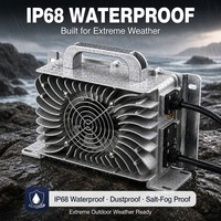 Chargeur de batterie pour chariot élévateur 24V 50A LNLEE 29.2V programmable avec protection contre les surcharges 8S LiFePO4 Tension universelle pour la manutention des matériaux