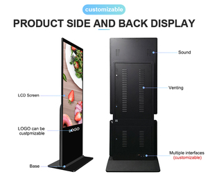 Qunmao Chất lượng cao LCD 55 inch trong nhà/ngoài trời dọc kiosk quảng cáo hiển thị 4K <span class=keywords><strong>video</strong></span> <span class=keywords><strong>player</strong></span> kỹ thuật số biển và hiển thị - Product Image 4