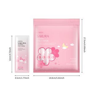 LAIKOU 3g*15 Pcs Crème de nuit hydratante anti-rides anti-âge Sakura, format voyage, masque facial pour dormir - Product Image 1