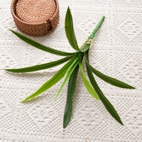 Kunstmatige Cymbidium Orchidee Bladeren Steel Decoratief Groen voor Bloemstukken Thuis