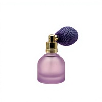 Flacon de parfum de luxe en verre de 10 ml rose, violet, vert, blanc, marron avec atomiseur à air comprimé et pulvérisateur à fine brume