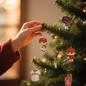Équipe de Noël Boîte Aveugle Rugby Baseball Thème Pendentif Acrylique Écologique 24 <span class=keywords><strong>Calendrier</strong></span> Compte à Rebours - Product Image 3