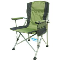 Chaise de camping et de pêche portable robuste en acier inoxydable, mobilier d'extérieur, chaise de plage pliable pour un rangement facile, voyage