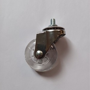 Roulettes pivotantes de 2 pouces avec frein, en TPU, capacité de charge de 40 kg, design moderne, pour meubles de salle de bain - Product Image 3