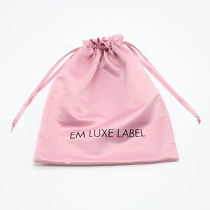 Sac à chaussures en soie de luxe personnalisé, couleur unie - Product Image 5