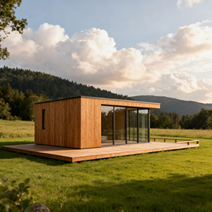 Casa Prefabricada Moderna de Madera Inteligente en Venta para Propiedades Inmobiliarias, Villas, Dormitorios, Cocinas, Salas de Estar - Product Image 1