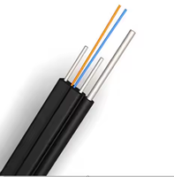 Harga pabrik GJYXCH GJXH 1 2 4 core 3 kabel baja FRP 2*5mm kabel serat optik FTTH jatuh