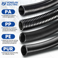 Conduit flexible PA66 AD15.8 UL94-V0 résistant aux flammes, couleur personnalisée, étanche IP68, tuyau corrugué en plastique, certification CE
