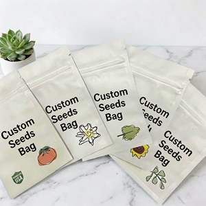 Bolsa de Mylar con Cierre Hermético a Prueba de Humedad, con Logotipo Personalizado Impreso al por Mayor, para Semillas de Goma de Mascar, Girasol, Vegetales y Frutas - Product Image 1